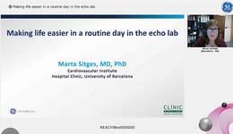 Webinar Making life easier in the echo lab – Dr Sitges