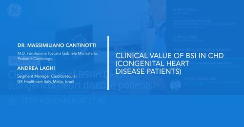 Webinar : Clinical Value of BSI in CHD (congenital heart ...