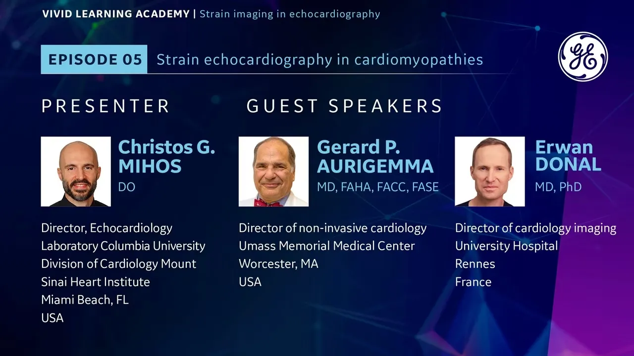 Episode 5: Strain echocardiography in cardiomyopathies